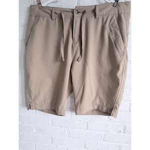Magellan Outdoors Men Casual Cargo Shorts Khaki Size L Outdoor Hiking